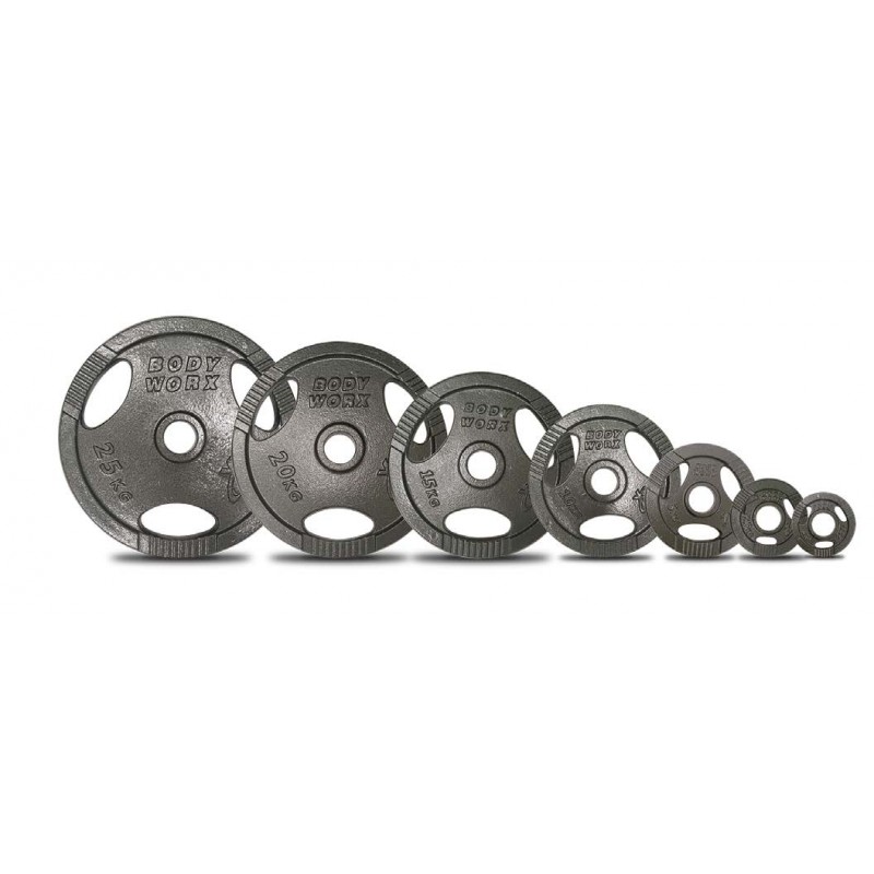 Bodyworx Olympic Ezy Grip Cast Iron Weight Plates