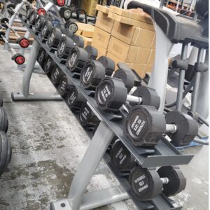 Hammer Strength Dumbbells With Rack