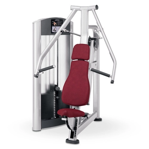 Life-Fitness-Chest-Press-White-Pink
