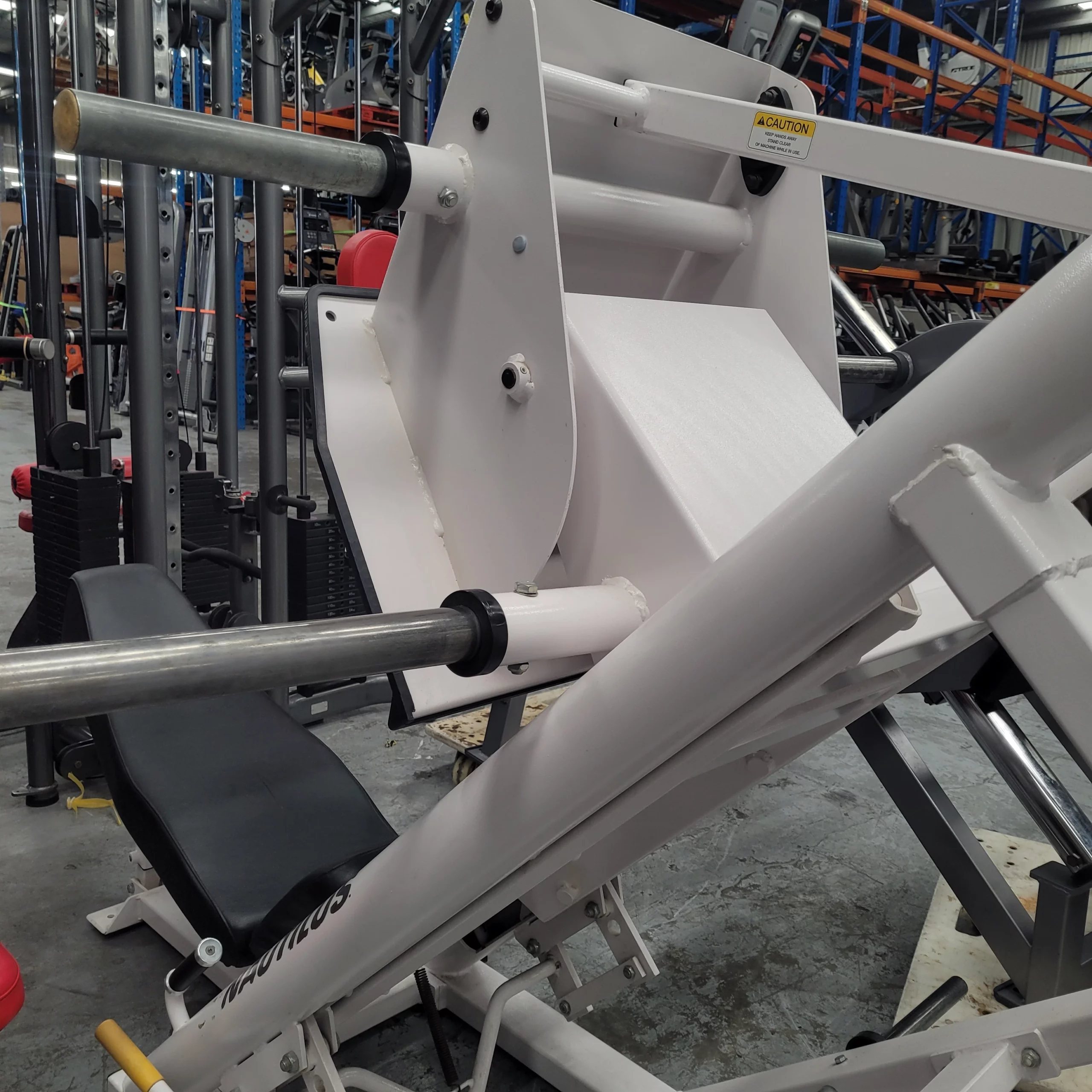Nautilus XPLOAD 45 Degree Linear Leg Press - White Frame - Image 5