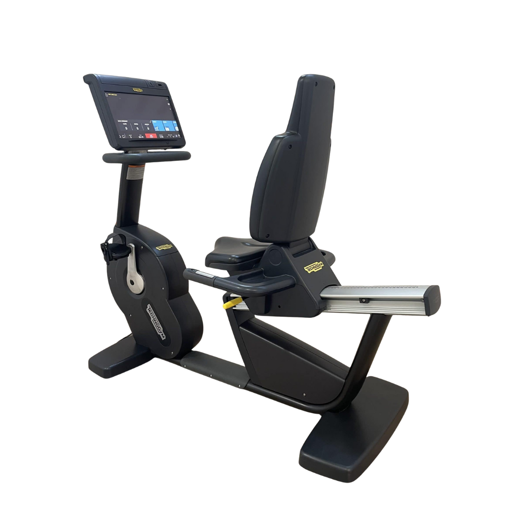 Technogym Excite 1000 Recumbent Bike with Unity Console Grays