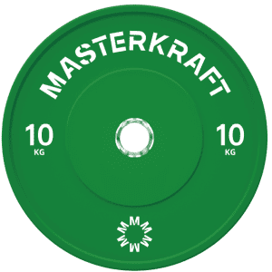 Masterkraft Elite Bumper Plates-10Kg (Green)